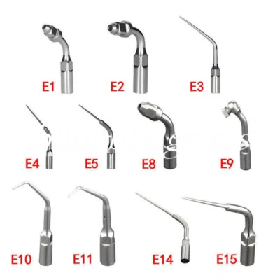 27 Types Dental Scaler Perio Scaling Tip Woodpecker Ultrasonic Handpiece E1-E15 - Image 1 of 4