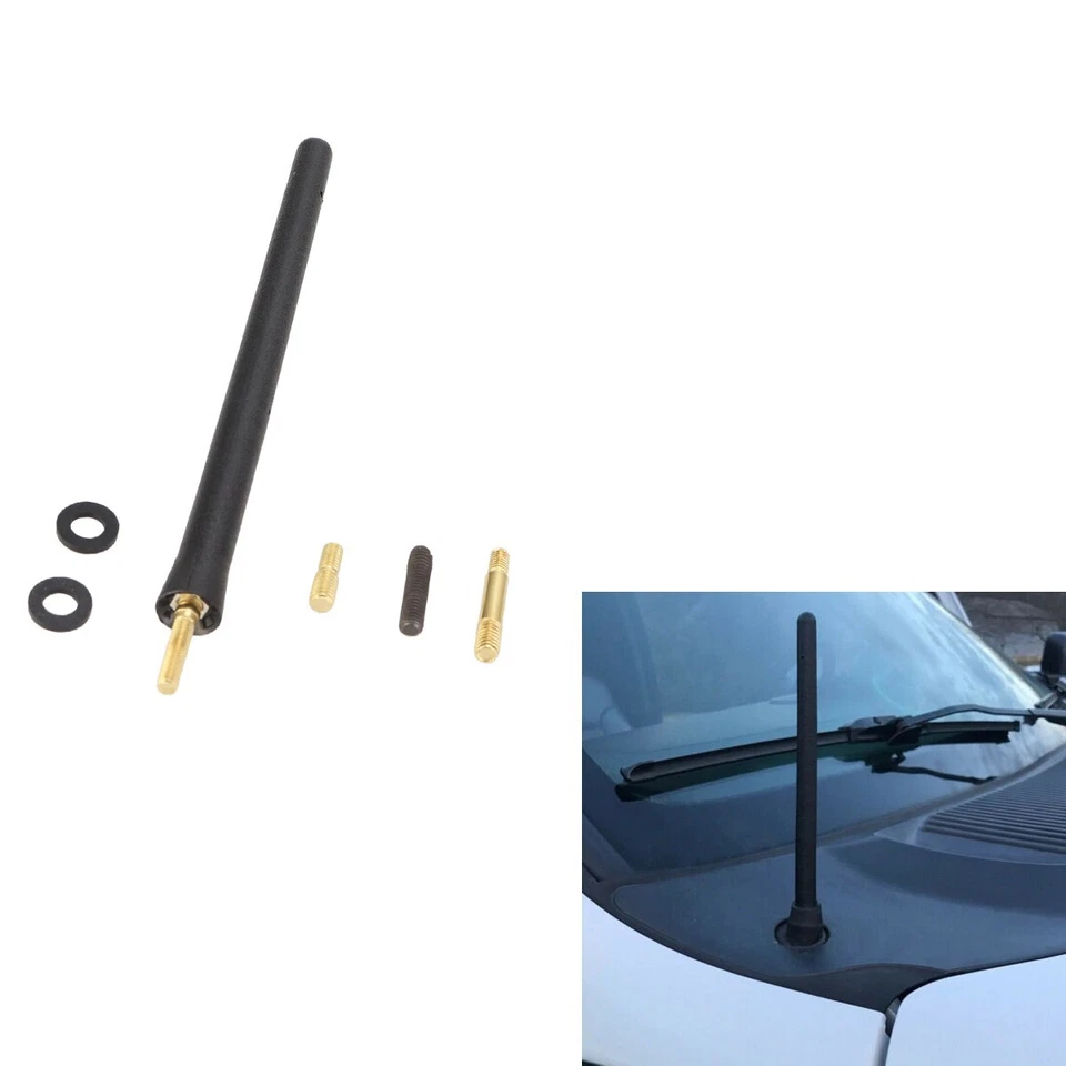 6 3/4" Car Radio AM FM Aerial Stubby Short Antenna Fits 1987-2019 Toyota Jeep WJ - Image 1 of 4