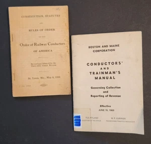 two CONDUCTORS' & TRAINMAN'S manuals - 1916 and 1969 - Picture 1 of 10