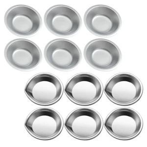 12 Pcs Palette Reisen Rostfreier Malteller Leere Aquarellpalette - Bild 1 von 12