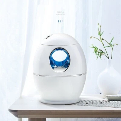 800ml Air Humidifier LED Night Light 16h Oil Diffuser 7 Colors Home Car USB Cute - Image 1 of 4