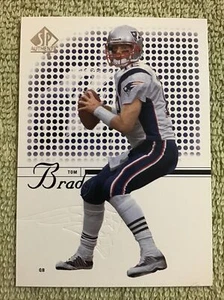 2002 SP Authentics TOM BRADY #1 New England Patriots Buccaneers - Picture 1 of 2