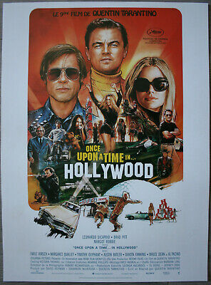 ONCE UPON A TIME IN HOLLYWOOD Affiche Cinéma ROULEE 53x40 Movie Poster TARANTINO • 23€