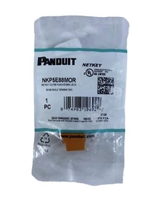 PANDUIT NETKEY CAT5E PUNCHDOWN JACK (MN: NKP5E88MOR) - Picture 1 of 1
