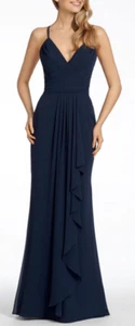 Hayley Paige Bridesmaid/Prom dress. Size 12 color, Blue style 5712. New - Picture 1 of 5