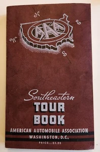 Vintage 1937 AAA SOUTHEASTERN TOUR BOOK w/ Map and fold out Mileage Chart! - Picture 1 of 7