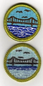 Engineering Merit Badge Typ H, Blue Back Version (1972-1987), Mint! - Picture 1 of 1