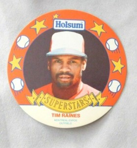 1990 Holsum Disc Tim Raines Montreal Expos