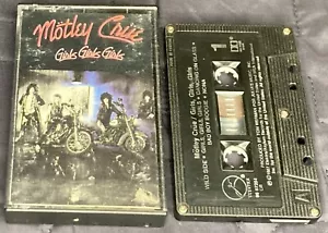 Motley Crue - Girls Girls Girls - 1987 Elektra Canada Cassette / Chrome Tape - Foto 1 di 3