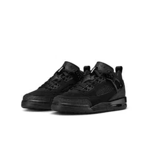 Size 11 - Air Jordan Spizike Low Black Cat 2024 ANTHRACITE BLACK FULLY BLACK - Picture 1 of 6