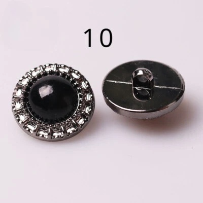 7Pcs 21mm Round Buttons Metal Loop DIY Sewing for Trench Coat Jacket Buttons Sew - Image 1 of 4