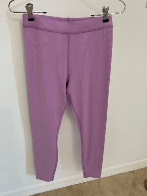 Pantalones Leggins ALO Yoga Para Mujer Pequeños Acanalados Lila Púrpura Correr Atlético Foto 1 de 4