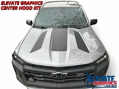 Para Chevy Colorado Gráficos Capó Central Rayas Vinilo Calcomanía Capucha Lanza 2023-2025 Foto 1 de 4