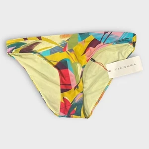 Zingara Bikini Bottoms Swimsuit Tropical Print Beach Women’s Size 6 NWT - Picture 1 of 6