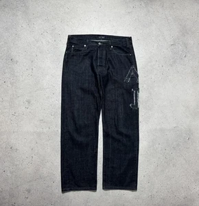 Armani Jeans Big Logo Baggy Denim Luxus Vintage Größe 34 - Bild 1 von 12