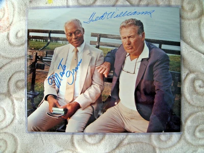 Ted Williams personal collection signed photo autograph w Monte Irvin JSA - Image 1 of 2