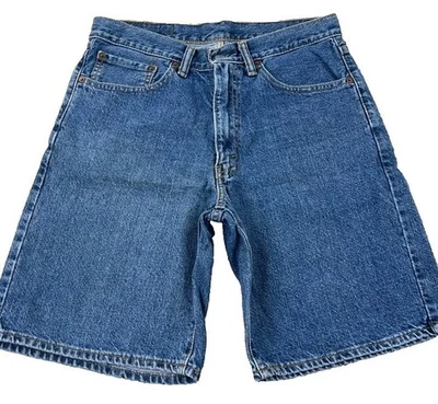 Pantalones Cortos Levis 550 Niño 12 Calce Relajado Azul Jean Denim Vintage Años 90 Con Etiqueta Reg W26 Foto 1 de 4