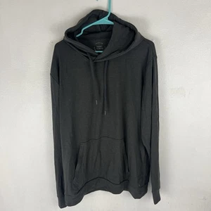 Cozy Earth Hoodie Mens Large Black Pullover Bamboo Blend Soft Logo Loungewear * - Picture 1 of 5