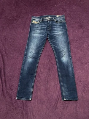 Diesel Mens Jeans Slim Fit Stretch Blue Denim Button Fly Tepphar W33 L32 Faded - Image 1 of 4
