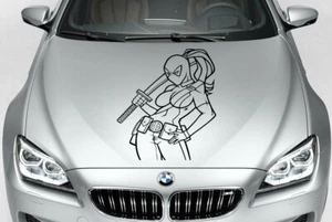 DEADPOOL MARVEL COMICS SUPERHERO VINYL DECAL CAR TRUCK GUN TRIBAL  - Picture 1 of 1