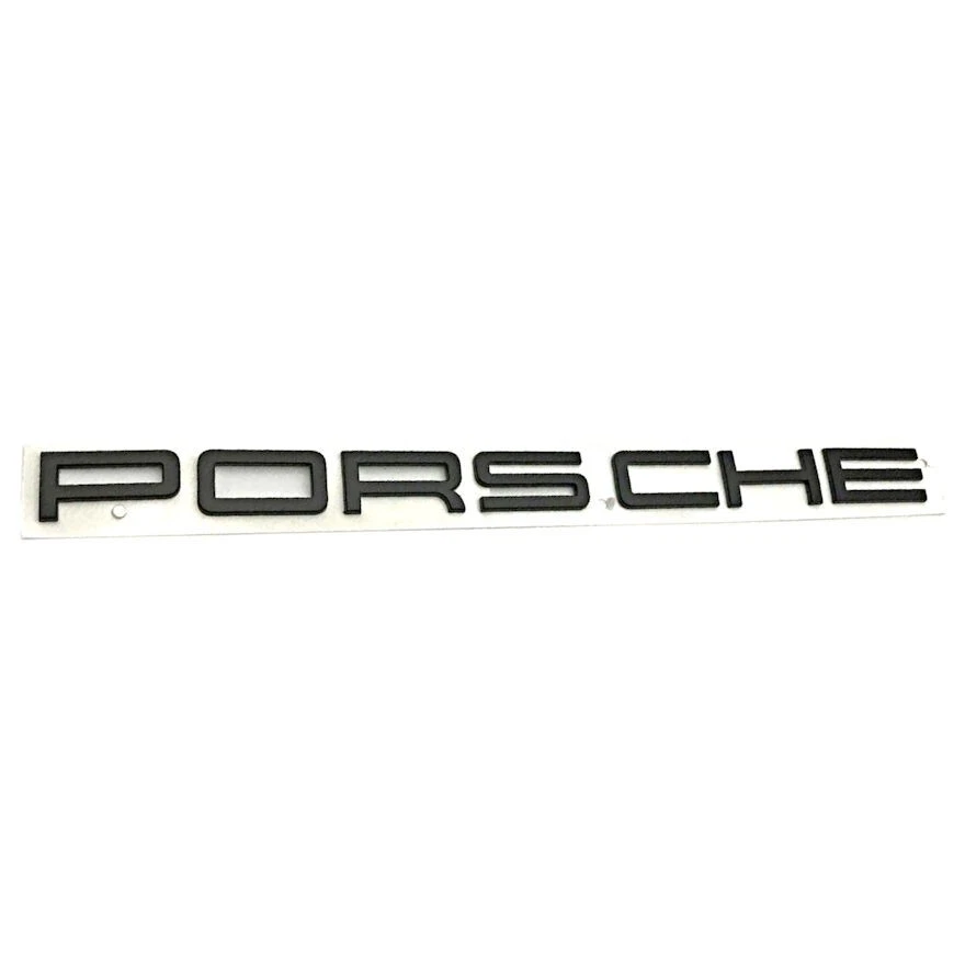 Porsche Macan "PORSCHE" Rear Emblem Matte Black 95B853687A GENUINE - Изображение 1 из 1