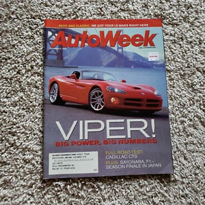 AutoWeek Magazin 21. Oktober 2002 Dodge Viper SRT10 Cadillac CTS - Bild 1 von 2