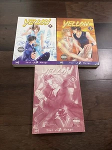 Lot Of 3 PB 2006 Yellow Volumes 2,3,4 Makoto Tateno Mature Anime Manga Novels - Bild 1 von 3