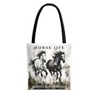 Tote Bag (AOP) - HORSE LIFE - Horses Run Forever