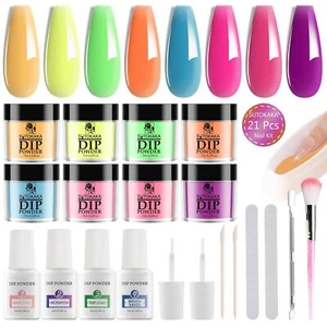 Dip Nail Powder Starter Kit with Recycling Tray System, 8 8, Mixed Color - Picture 1 of 6