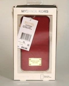 Red Michael Kors Pre- Owned Apple iPhone 6 Plus, Case Carrier Wallet Case - Picture 1 of 8