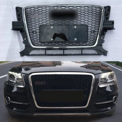 Parrilla superior de malla delantera de panal estilo RSQ5 para Audi Q5 2009 2010 11 2012 Foto 1 de 4