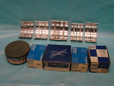 37 Oldsmobile Olds 1937 257 L cabeza 8 cilindros juego de rodamientos principales 0,002 u/s Foto 1 de 2