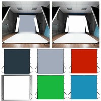 Solid Color Vinyl Photography Background Photo Props Kids Baby Backdrop Screen