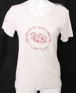 Camiseta para mujer University of South Carolina USC Gamecocks Champion blanca SS - Imagen 1 de 9