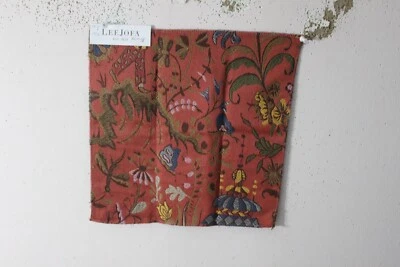 Lee Jofa, Chinese Brocade, Chinoiserie Garden Scene, 13" W X 13" L, Various Clrs - Image 1 of 2