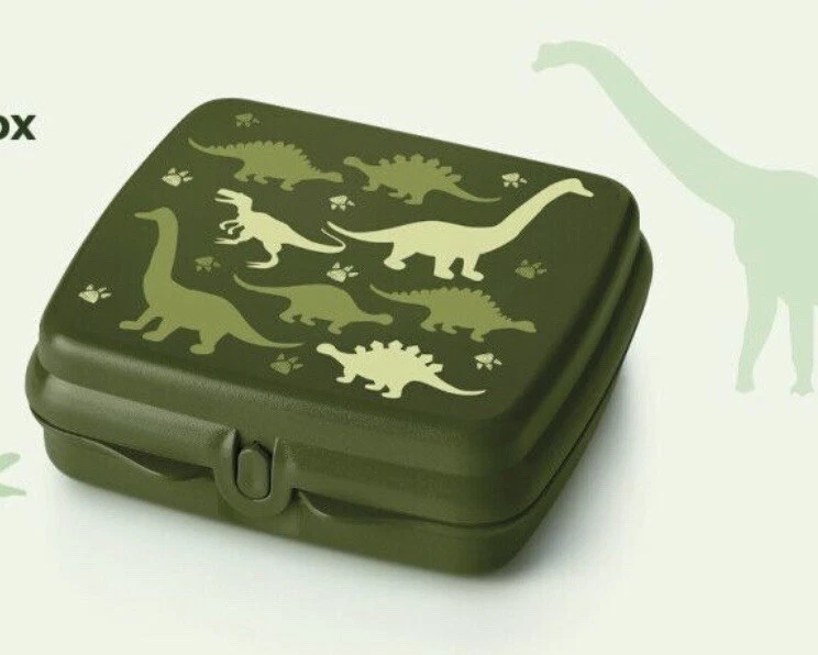 Tupperware  Sandwichbox DINO Brotdose VESPERBOX Dinosaurier NEU - Bild 1 von 1