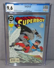 SUPERBOY #9 (King Shark 1st appearance) CGC 9.6 NM+ DC Comics 1994 White Pages
