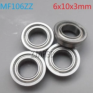 4pcs MF106zz Sealed Flange Bearing 6 x 10 x 3 mm for TAMIYA TRAXXAS RC Hobby DIY - Picture 1 of 1