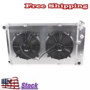 4Row Radiator&Fan For 1968 1969 1970 1971 1972 Buick Skylark Riviera CC161 - Picture 1 of 8