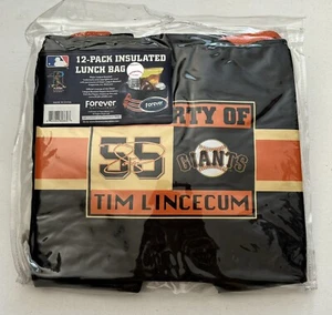 #55 Tim Lincecum San Francisco Giants Insulated Lunch Bag 12 Pack MLB Cooler Bag - Picture 1 of 2