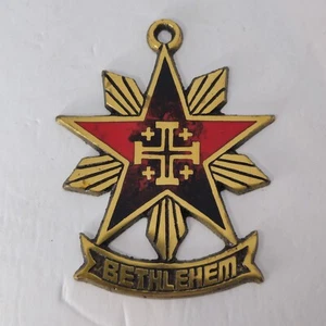 Decoración de recuerdo adorno estrella de belén de latón vintage  - Imagen 1 de 8