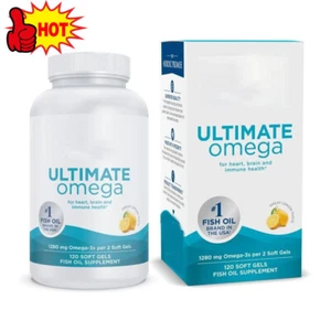 Nordic Naturals Ultimate 1280mg Lemon - 120 Softgels New N9 - Picture 1 of 13
