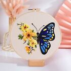 Crafts Handmade Flower Embroidery Embroidery Hoop Cross Stitch Kit Needle Punch