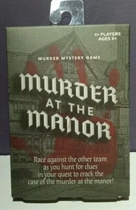 Murder at the Manor Mystery Card Game by Professor Puzzle Stocking Stuffer - Picture 1 of 2