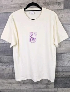 Urban Outfitters Graphic T Shirt Mens Size Small Ivory Elegance Front Print New - Picture 1 of 15