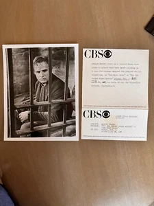 CBS Vintage 7 x 9 Alambres Foto Marlon Brando Un Ojo Jacks - Imagen 1 de 1