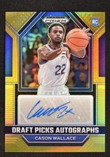 2023-24 Prizm Draft Picks Draft Picks Auto Gold #DPA-CWL Cason Wallace 10/10