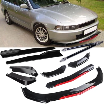 For Mitsubishi Galant Front Rear Bumper Lip Spoiler Splitter Body Kits G N - Image 1 of 4