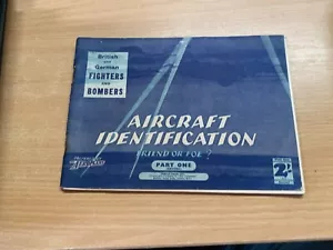 1940 identificación de aeronave parte 1 folleto ilustrado de bolsillo (ll) - Imagen 1 de 11