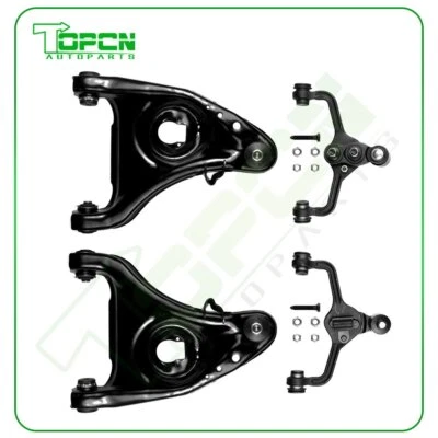 Qty(4) Front Upper and Lower Control Arm Set Fits 1995-02 MERCURY GRAND MARQUIS Foto 1 de 4